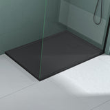 glasvilla Duschwanne aus Mineralguss Duschtasse Superflach Anti-Rutsch Geoma08