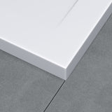 glasvilla Duschwanne aus Mineralguss Duschtasse Superflach Anti-Rutsch Geoma08