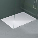 glasvilla Duschwanne aus Mineralguss Duschtasse Superflach Anti-Rutsch Geoma08