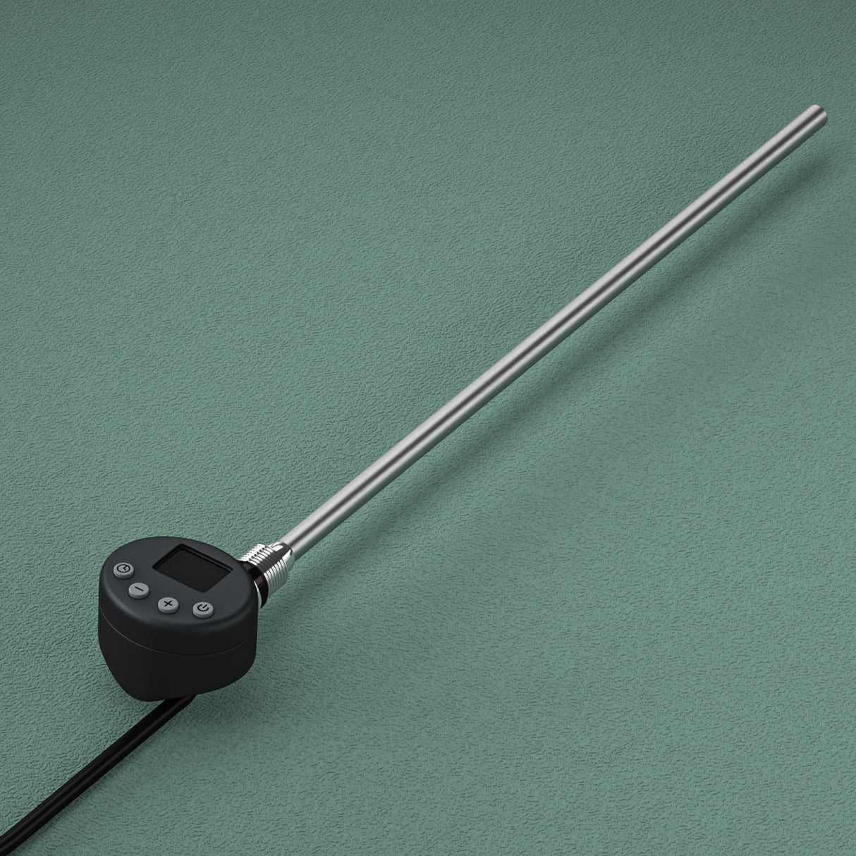 glasvilla Heizstab mit Thermostat Elektroheizstab mit LCD Bildschirm Heizpatrone aus Edelstahl Heizelement für Badheizkörper Heizungen Handtuchhalter