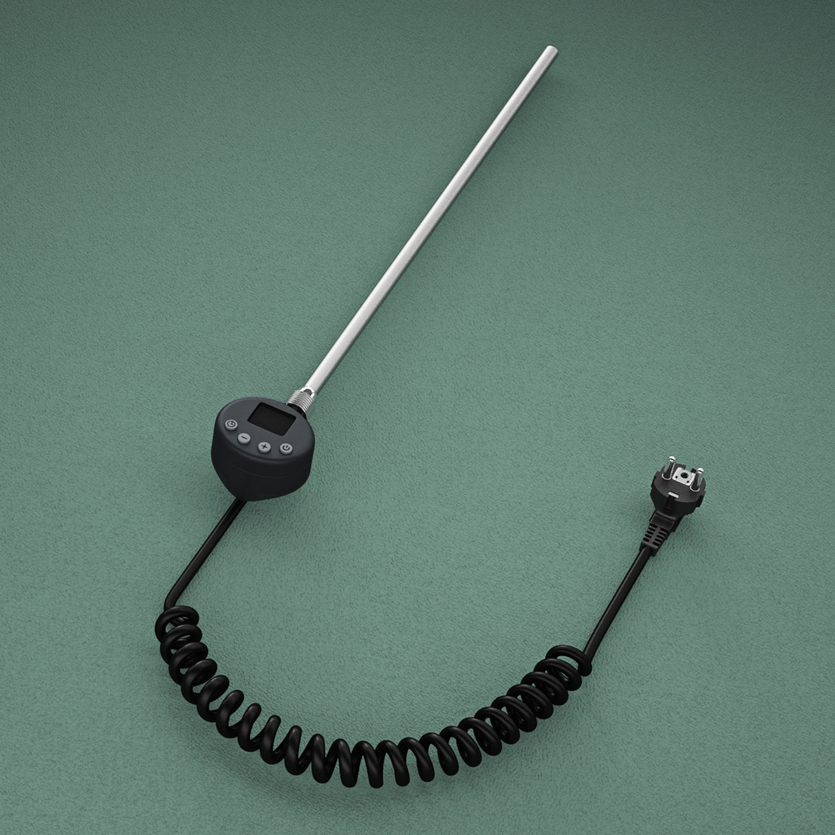 glasvilla Heizstab mit Thermostat Elektroheizstab mit LCD Bildschirm Heizpatrone aus Edelstahl Heizelement für Badheizkörper Heizungen Handtuchhalter