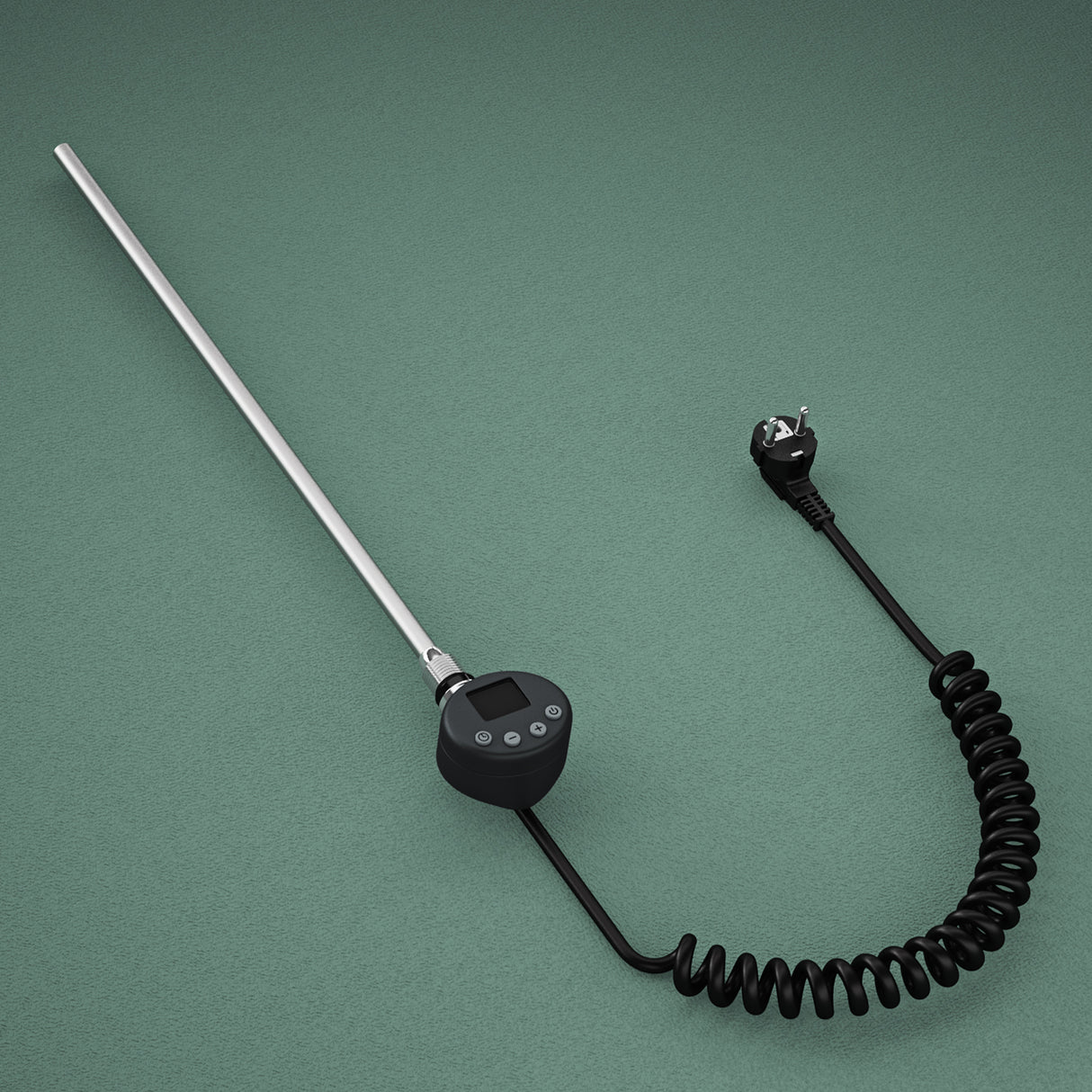 glasvilla Heizstab mit Thermostat Elektroheizstab mit LCD Bildschirm Heizpatrone aus Edelstahl Heizelement für Badheizkörper Heizungen Handtuchhalter