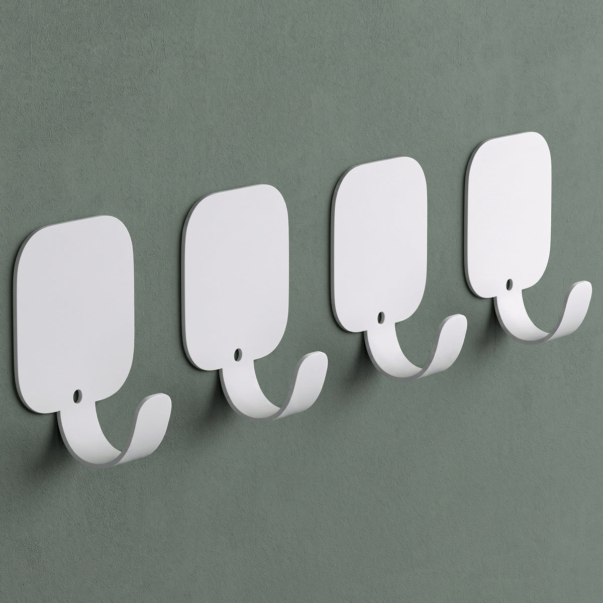 glasvilla Patères 4 pièces, crochets porte-manteau sans perçage en alliage d'aluminium, crochets muraux Stalo-15