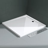 glasvilla Duschwanne Duschtasse aus hochwertigem Acryl Rechteckig Quadratisch Xetro04