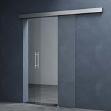 glasvilla Glasschiebetür komplettset Amalfi H: 2050mm, Griffart: Stangengriff, inkl. Softclose-Automatik, 8mm ESG-Sicherheitsglas