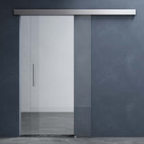 glasvilla Glasschiebetür komplettset Amalfi H: 2050mm, Griffart: Stangengriff, inkl. Softclose-Automatik, 8mm ESG-Sicherheitsglas