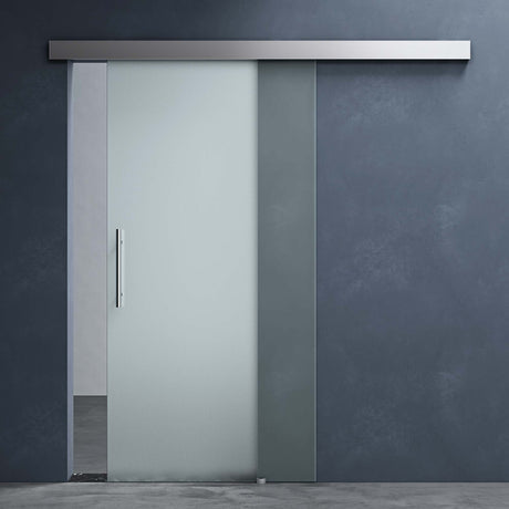 glasvilla Glasschiebetür komplettset Amalfi H: 2050mm, Griffart: Stangengriff, inkl. Softclose-Automatik, 8mm ESG-Sicherheitsglas