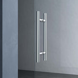 glasvilla Glasschiebetür komplettset Amalfi H: 2050mm, Griffart: Stangengriff, inkl. Softclose-Automatik, 8mm ESG-Sicherheitsglas