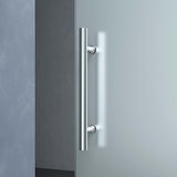 glasvilla Glasschiebetür komplettset Amalfi H: 2050mm, Griffart: Stangengriff, inkl. Softclose-Automatik, 8mm ESG-Sicherheitsglas