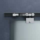 glasvilla Glasschiebetür komplettset Amalfi H: 2050mm, Griffart: Muschelgriff, inkl. Softclose-Automatik, 8mm ESG-Sicherheitsglas