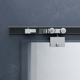 glasvilla Glasschiebetür komplettset Amalfi H: 2050mm, Griffart: Muschelgriff, inkl. Softclose-Automatik, 8mm ESG-Sicherheitsglas