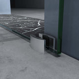 glasvilla Glasschiebetür komplettset Amalfi H: 2050mm, Griffart: Stangengriff, inkl. Softclose-Automatik, 8mm ESG-Sicherheitsglas