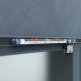 glasvilla Glasschiebetür komplettset Amalfi H: 2050mm, Griffart: Muschelgriff, inkl. Softclose-Automatik, 8mm ESG-Sicherheitsglas