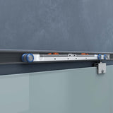 glasvilla Glasschiebetür komplettset Amalfi H: 2050mm, Griffart: Stangengriff, inkl. Softclose-Automatik, 8mm ESG-Sicherheitsglas