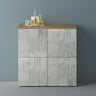 glasvilla Möbel Comoda Armario de Almacenamiento con 4 Puertas Sideboard Armario Armario de Uso Múltiple Armario04