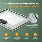 glasvilla Wandspiegel Badezimmer Spiegel LED Bad-Spiegel mit Touchschalter, Beschlagfrei durch Antifog-Schicht Nova-02