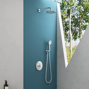 Sistema de Ducha Glasvilla Sistema 3 Ducha de Lluvia Ø40 cm con Ahorro de Agua