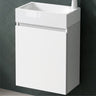 glasvilla Badmöbelset Badezimmermöbel bestehend aus Waschbecken Weiß und Waschbeckenunterschrank BTH: 46x26x63cm Pisa02
