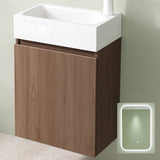 glasvilla Badmöbelset Badezimmermöbel bestehend aus Waschbecken Weiß und Waschbeckenunterschrank BTH: 46x26x63cm Pisa02