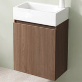 glasvilla Badmöbelset Badezimmermöbel bestehend aus Waschbecken Weiß und Waschbeckenunterschrank BTH: 46x26x63cm Pisa02