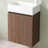 glasvilla Badmöbelset Badezimmermöbel bestehend aus Waschbecken Weiß und Waschbeckenunterschrank BTH: 46x26x63cm Pisa02