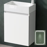 glasvilla Badmöbelset Badezimmermöbel bestehend aus Waschbecken Weiß und Waschbeckenunterschrank BTH: 46x26x63cm Pisa02