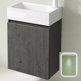 glasvilla Badmöbelset Badezimmermöbel bestehend aus Waschbecken Weiß und Waschbeckenunterschrank BTH: 46x26x63cm Pisa02
