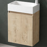 glasvilla Badmöbelset Badezimmermöbel bestehend aus Waschbecken Weiß und Waschbeckenunterschrank BTH: 46x26x63cm Pisa02