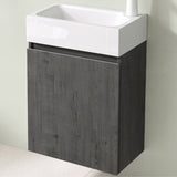 glasvilla Badmöbelset Badezimmermöbel bestehend aus Waschbecken Weiß und Waschbeckenunterschrank BTH: 46x26x63cm Pisa02