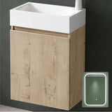 glasvilla Badmöbelset Badezimmermöbel bestehend aus Waschbecken Weiß und Waschbeckenunterschrank BTH: 46x26x63cm Pisa02