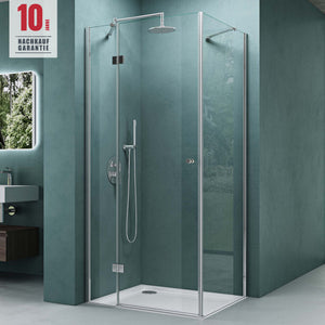 glasvilla Cabina de Ducha 6mm Vidrio de Seguridad con Easy-Clean mediante recubrimiento NANO Mampara de Ducha Separación de Ducha Ravenna05k-Plus
