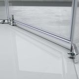 glasvilla Fünfeck-Duschkabine mit Duschtasse Duschwand Echtglas ebenerdige Montage möglich 8mm ESG Dusche Ravenna08