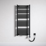 glasvilla Badheizkörper Elektrisch Handtuchwärmer für Strom, Seitenanschluss, Röhrenheizkörper Badheizung RHE mit Heizstab 02