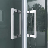 glasvilla Duschkabine Eckeinstieg Hebe-Senk Mechanismus Duschabtrennung ESG-Sicherheitsglas Lotus-Effekt Faltbar Ravenna24