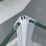 glasvilla Duschkabine Eckeinstieg Hebe-Senk Mechanismus Duschabtrennung Milchglas ESG-Sicherheitsglas Lotus-Effekt Faltbar Ravenna24MS