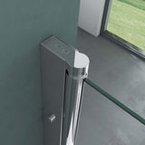 glasvilla Duschkabine Eckeinstieg Hebe-Senk Mechanismus Duschabtrennung ESG-Sicherheitsglas Lotus-Effekt Faltbar Ravenna24