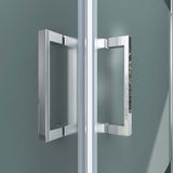 glasvilla Duschkabine Eckeinstieg Hebe-Senk Mechanismus Duschabtrennung Milchglas ESG-Sicherheitsglas Lotus-Effekt Faltbar Ravenna24MS