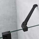 glasvilla Duschabtrennung Viertelkreis mit 2 Drehtüren Dusche ESG-Sicherheitsglas Nano-Beschichtung Ravenna52K Schwarz