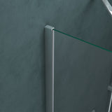 glasvilla Duschkabine Falttür 180° Klappbar & Faltbar Mit Hebe- und Senkmechaniamus Lotus-Effekt NANO Eckeinstieg R27