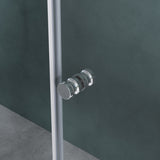 glasvilla Duschkabine Falttür 180° Klappbar & Faltbar Mit Hebe- und Senkmechaniamus Lotus-Effekt NANO Eckeinstieg R27