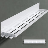 glasvilla Mensola da Parete Multifunzionale Senza Foratura, Mensola Magnetica per Doccia in Acciaio al Carbonio con Strato Antiruggine per Bagno e Cucina, 60cm, Reglo-01