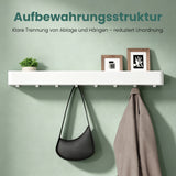 glasvilla Duschablage zum Bohren oder Kleben, Duschregal mit Haken, Badablage zur Wandmontage, Badezimmer Organizer Reglo-05