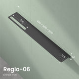 Estante de Ducha Glasvilla Reglo-06 Aluminio Premium 2-en-1 con Toallero (Atornillable o Adhesivo)