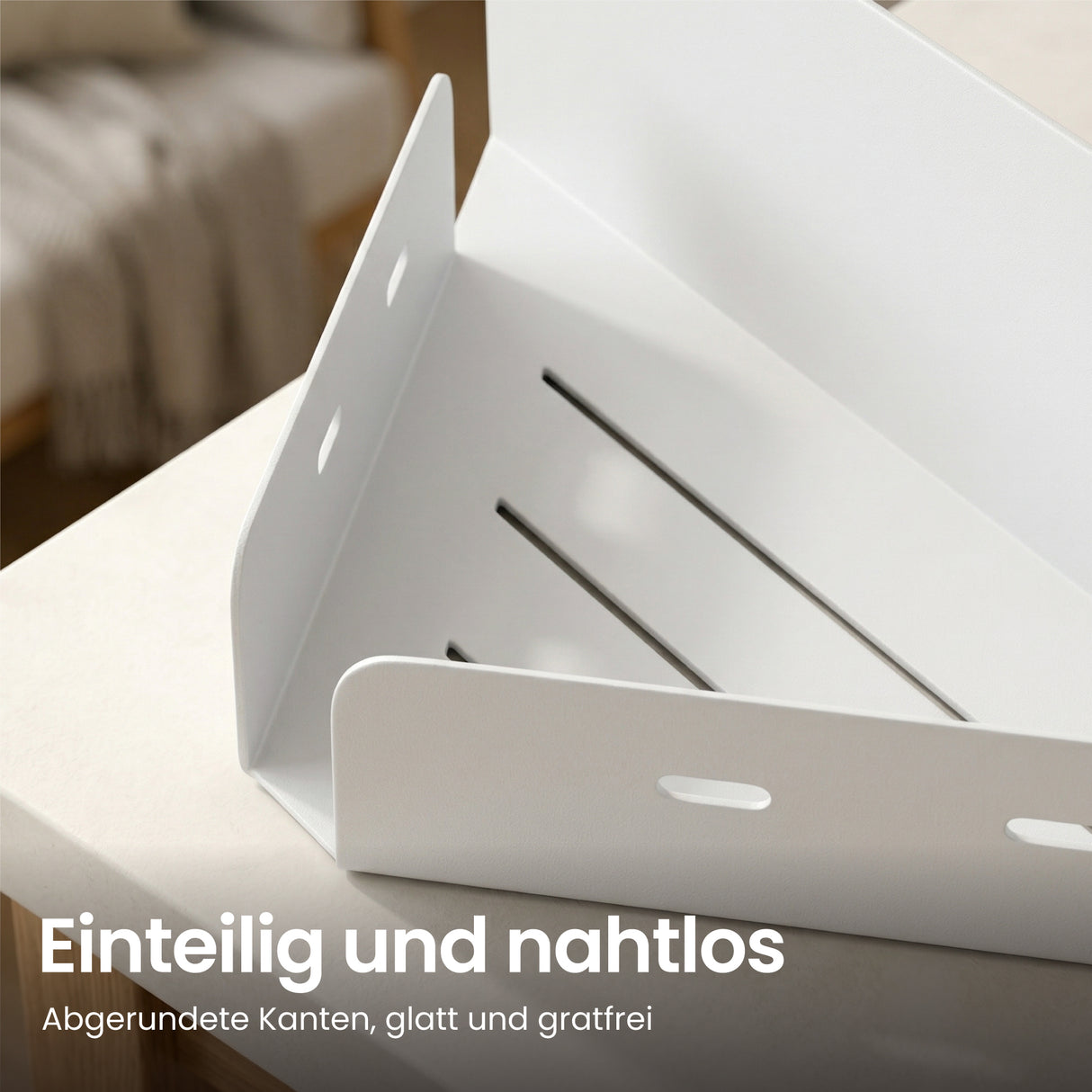 glasvilla Duschablage zum Bohren oder Kleben, Duschregal Badablage Ecke, Badezimmerablage zur Wandmontage für Bad und Küche, Reglo-07