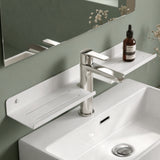Glasvilla Duschregal zum Bohren oder Kleben, Waschbeckenregal über Wasserhahn, Wandregal für Küche und Bad, Badezimmer Organizer  Reglo-17