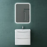 glasvilla Badmöbel set Waschtisch mit Unterschrank Waschbeckenunterschrank mit Softclose Schubladen inkl. Waschbecken 60cm Smile