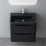 glasvilla Badmöbel set Waschtisch mit Unterschrank Waschbeckenunterschrank mit Softclose Schubladen inkl. Waschbecken 60cm Smile