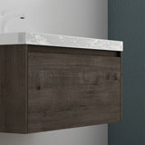 glasvilla Badmöbelset Badezimmermöbel Waschbeckenunterschrank mit Waschschbecken aus Mineralguss Salerno