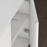 glasvilla Möbel Schrank mit 3 Türen und 2 Fächern Kommode  Sideboard viel Stauraum für Wohnbereich Schrank02