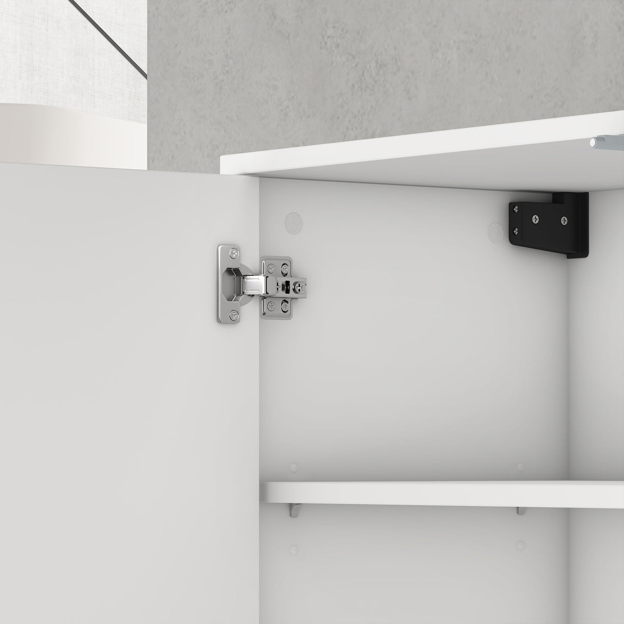 glasvilla Möbel Schrank mit 3 Türen und 2 Fächern Kommode  Sideboard viel Stauraum für Wohnbereich Schrank02